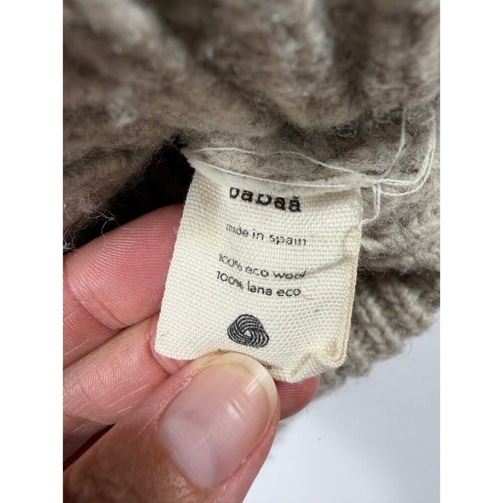 Babaa No12 Mist Eco Spanish Wool Oversized Sweater One Size - Picture 13 of 14